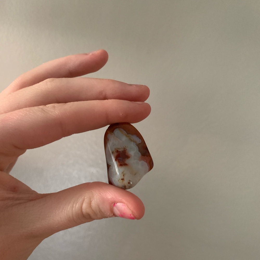 Red crazy lace agate genuine boho healing crystal